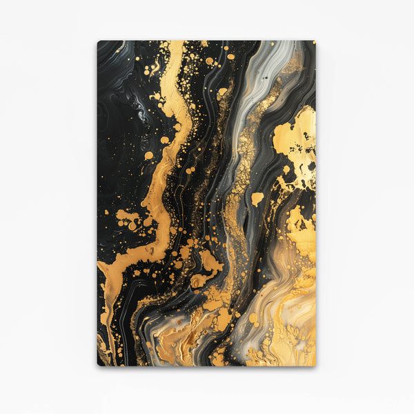 Abstract Art Gold Flow | MusaArtGallery™