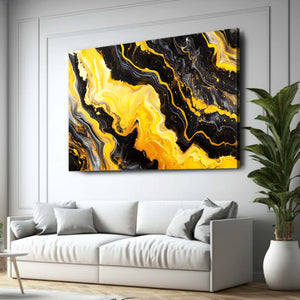 Abstract Art Gold Swirl | MusaArtGallery™