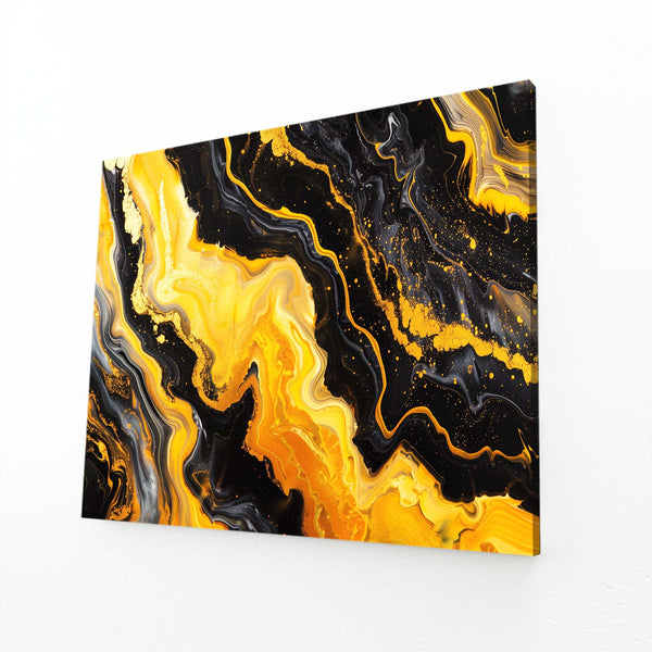 Abstract Art Gold Swirl | MusaArtGallery™