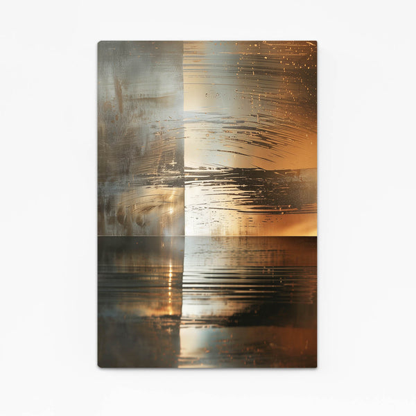 Abstract Art Golden Horizon | MusaArtGallery™