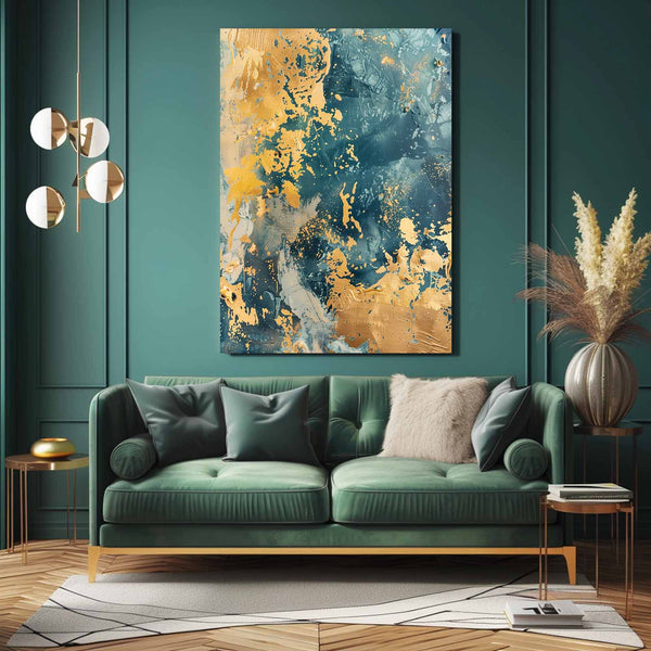 Abstract Art Golden Mist | MusaArtGallery™