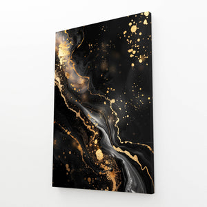 Abstract Art Golden Stream | MusaArtGallery™