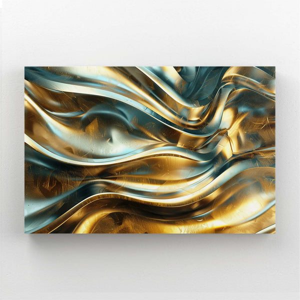 Abstract Art Metallic Flow | MusaArtGallery™