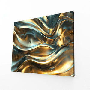 Abstract Art Metallic Flow | MusaArtGallery™