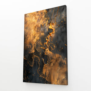 Abstract Art Molten Gold | MusaArtGallery™