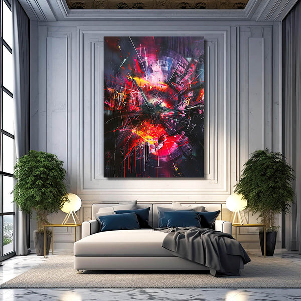 Abstract Art Neon Burst | MusaArtGallery™