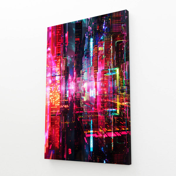 Abstract Art Neon City | MusaArtGallery™