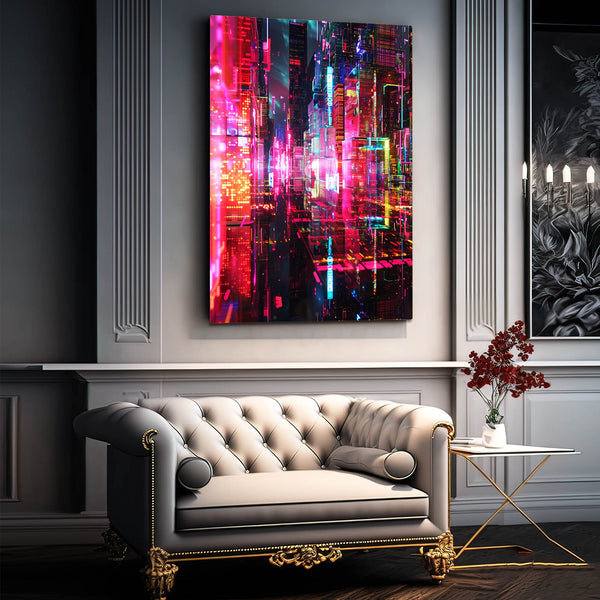 Abstract Art Neon City | MusaArtGallery™