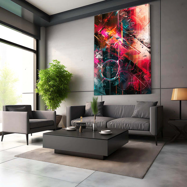 Abstract Art Neon Dimensions | MusaArtGallery™