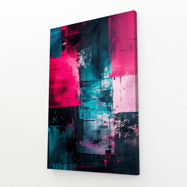 Abstract Art Neon Grid | MusaArtGallery™