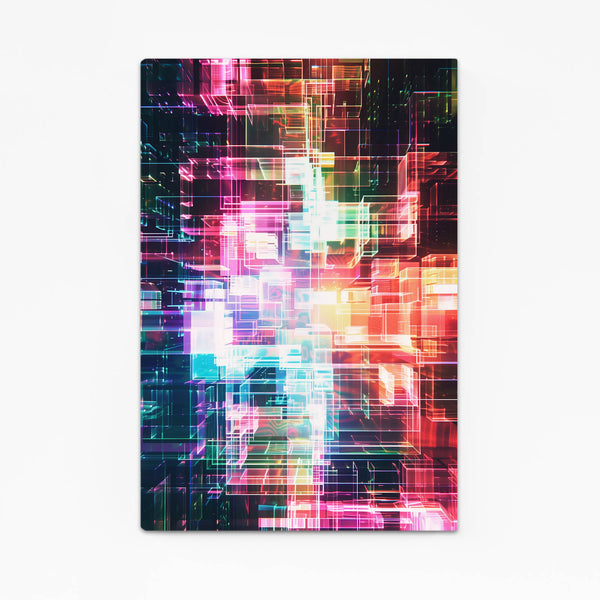 Abstract Art Neon Matrix | MusaArtGallery™