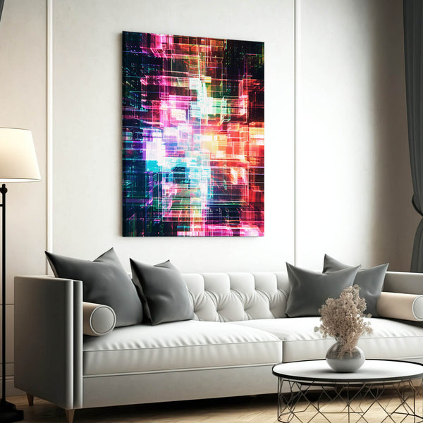 Abstract Art Neon Matrix | MusaArtGallery™