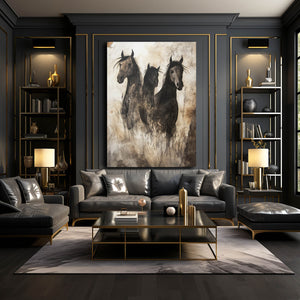 Abstract Art Of Horses