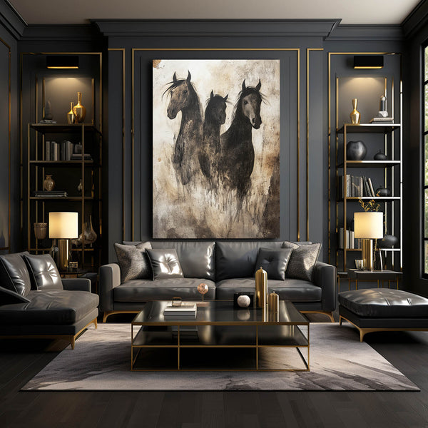 Abstract Art Of Horses