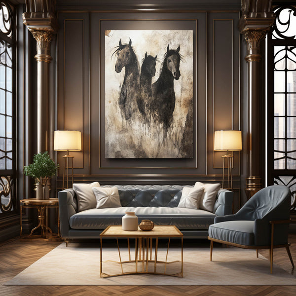 Abstract Art Of Horses