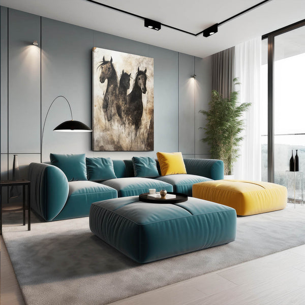 Abstract Art Of Horses