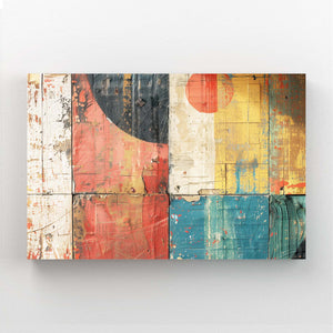 Abstract Art Retro Grid | MusaArtGallery™