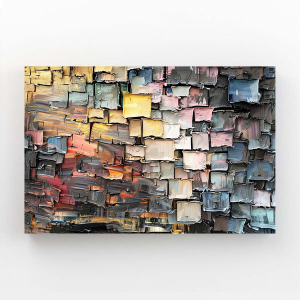 Abstract Art Textured Blocks | MusaArtGallery™