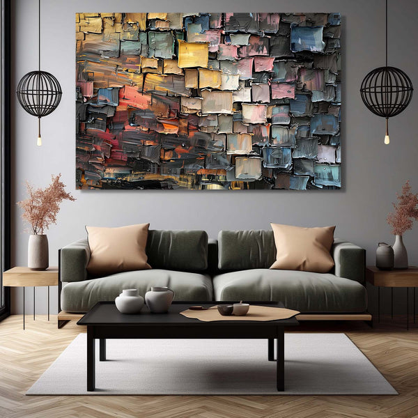 Abstract Art Textured Blocks | MusaArtGallery™