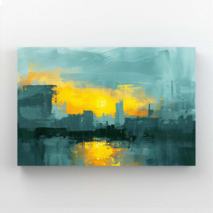 Abstract Art Urban Sunset | MusaArtGallery™