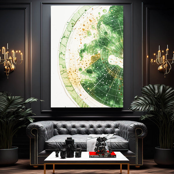 Abstract Art Verdant Spiral | MusaArtGallery™