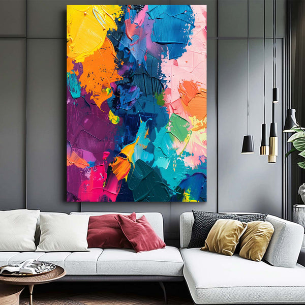 Abstract Art Vibrant Strokes | MusaArtGallery™