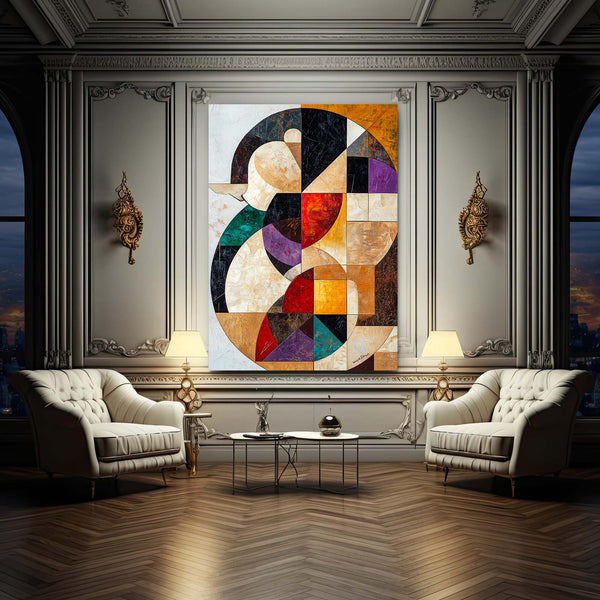 Abstract Bear Wall Art
