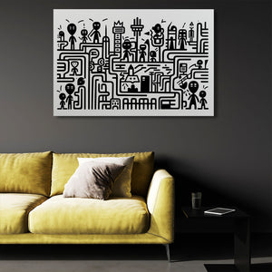 Abstract Black and White Art | MusaArtGallery™