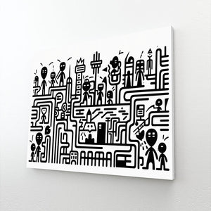 Abstract Black and White Art | MusaArtGallery™