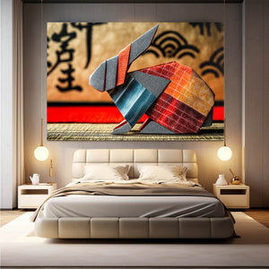 Abstract Bunny Wall Art