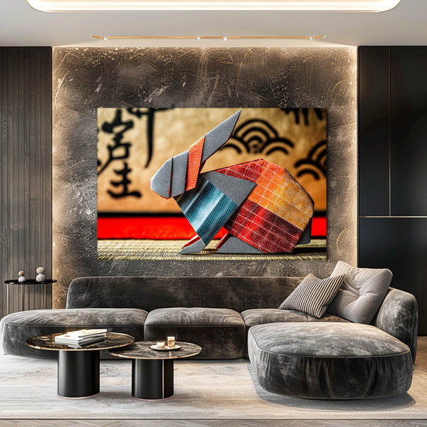 Abstract Bunny Wall Art