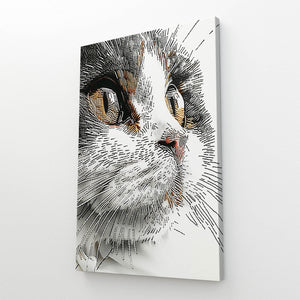 Amazing Cat Art Canvas | MusaArtGallery™