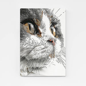 Amazing Cat Art Canvas | MusaArtGallery™