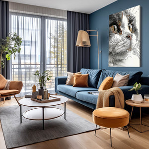 Amazing Cat Art Canvas | MusaArtGallery™