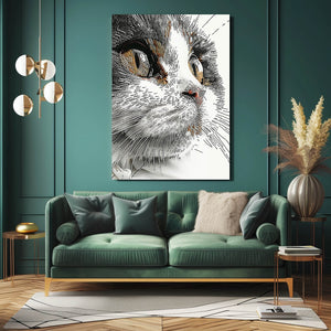 Amazing Cat Art Canvas | MusaArtGallery™