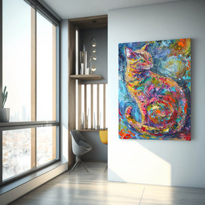 Abstract Cat Art | MusaArtGallery™