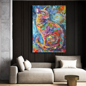 Abstract Cat Art | MusaArtGallery™