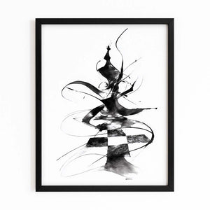 Abstract Chess Piece LINE Art