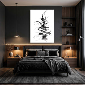 Abstract Chess Piece LINE Art