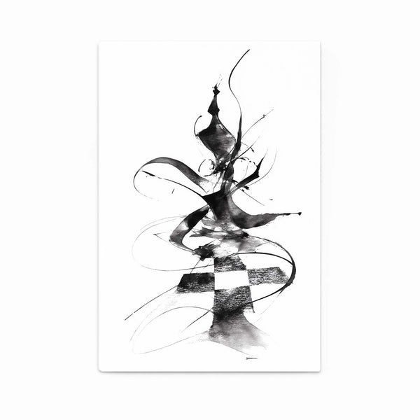 Abstract Chess Piece LINE Art