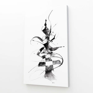 Abstract Chess Piece LINE Art