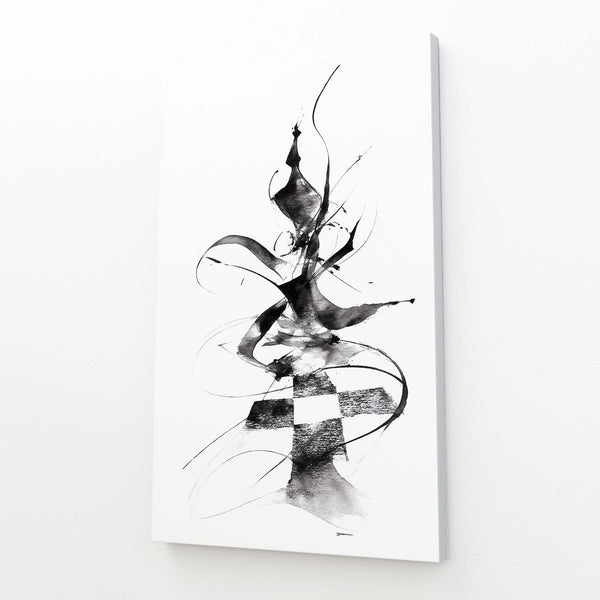 Abstract Chess Piece LINE Art