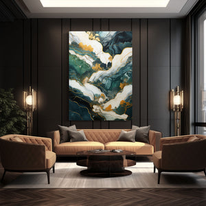 Abstract Green Wall Art Decor | MusaArtGallery™