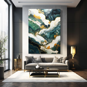 Abstract Green Wall Art Decor | MusaArtGallery™