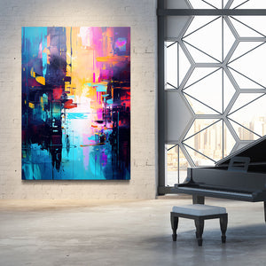 Abstract Colorful Texture Wall Art | MusaArtGallery™