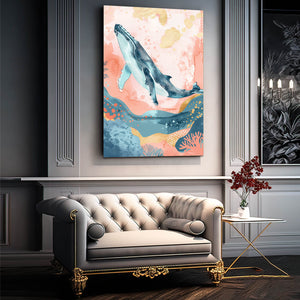 Abstract Colors Whale Art | MusaArtGallery™