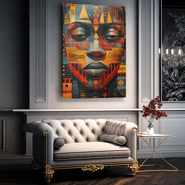 Abstract Face African Art | MusaArtGallery™