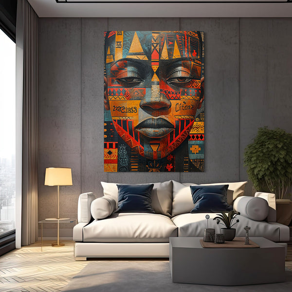 Abstract Face African Art | MusaArtGallery™