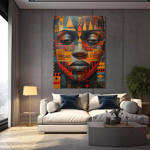 Abstract Face African Art | MusaArtGallery™