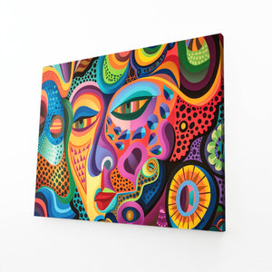 Abstract Face Mexican Wall Art | MusaArtGallery™